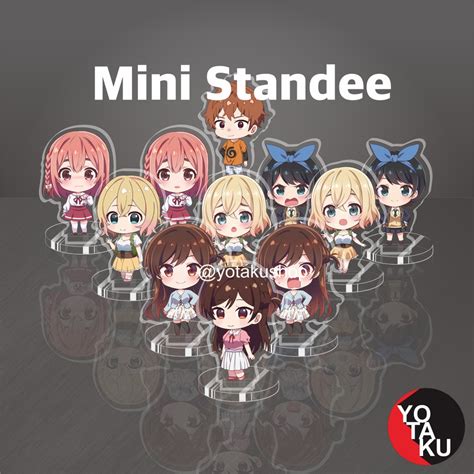 Jual Mini Standee Figure Anime Akrilik Rent A Girlfriend Seri 1