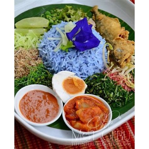 Set Nasi Kerabu Bunga Telang Biru Ulam Selom Shopee Malaysia