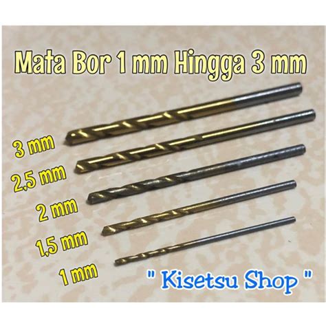 Jual Mata Bor Baja Hss Set In High Speed Steel Ukuran Mm Mm