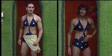 Bigg Boss 11 Priyank Sharma S Bikini Avatar Will Make Laugh Out Loud