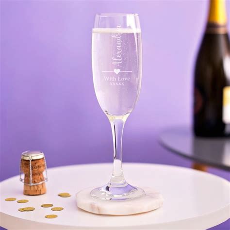 Personalised Prosecco Glass The Gift Experience