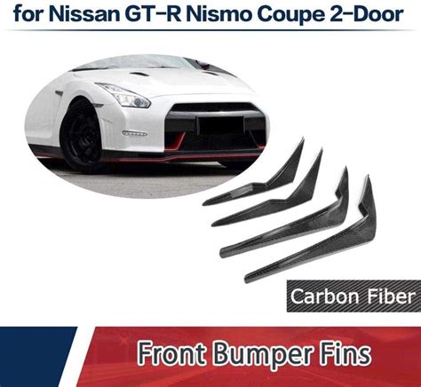 Buy Fits For Nissan Gt R Nismo Front Bumper Splitter Fins Spoiler Trims