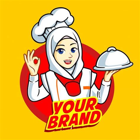 Premium Vector | Woman muslim Chef in 2024 | Smile illustration, Chef ...