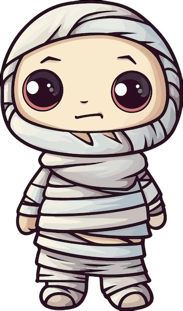 Premium Vector Vector Cute Cartoon Mummy Hand Drawn Illustration