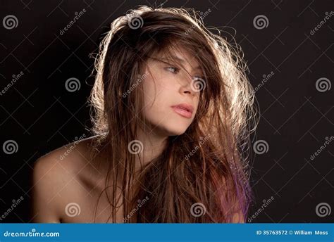 Wild Hair Girl Stock Photography Image 35763572