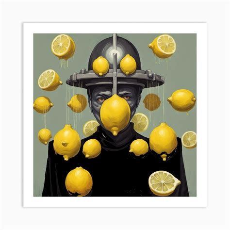 Lemon Man 1 Art Print By Vernarrtheit Fy