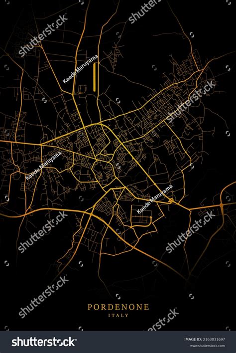 Pordenone Italy City Map Pordenone City Stock Illustration 2163031697 ...