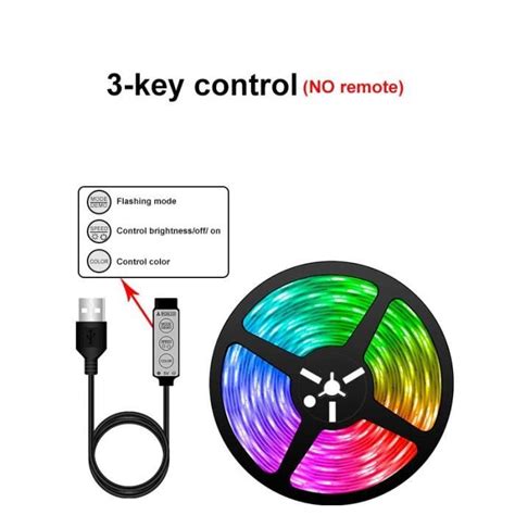 Bande Lumineuse Led Rgb Usb Bluetooth M M Flexible Id Ale Pour La