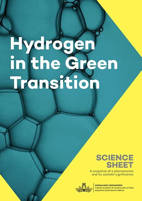 Science Briefs Hydrogen In The Green Transition 2023 Tiedeakatemia