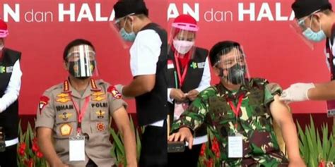 Disuntik Pertama Bareng Presiden Hadi Dan Idham Minta Prajurit TNI