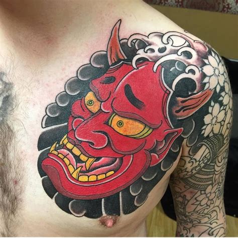 Hannya Mask Tattoo Designs With Meaning Japanese Oni Demon