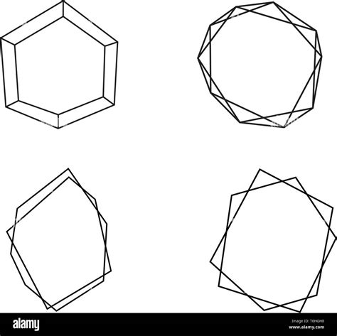 Geometric Round Shapes Collection With Place For Text Set Of Circle In