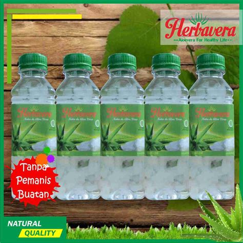 Jual Minuman Lidah Buaya Nata De Aloevera Herbavera Shopee Indonesia