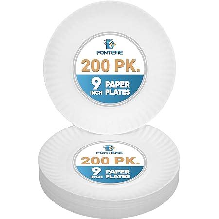 Amazon Stock Your Home Inch Paper Plates Uncoated Everyday