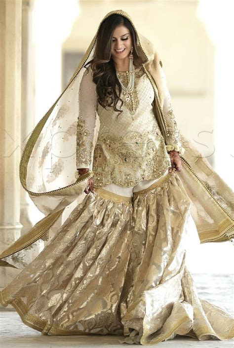 MNR Inspired Ivory Nikkah Gharara Etsy Indian Bridal Outfits Party