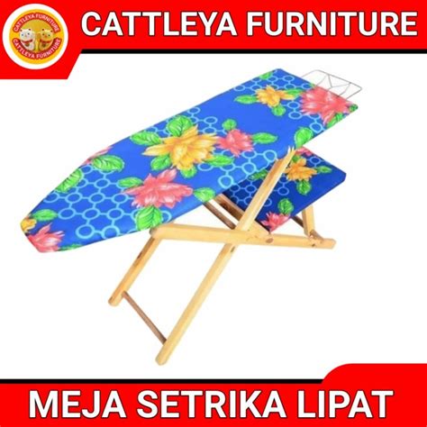 Jual PROMO MURAH MERIAH MEJA SETRIKA LIPAT KAYU SERBAGUNA Shopee