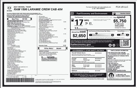 How To Get Ram Window Sticker From VIN Number Build Sheet