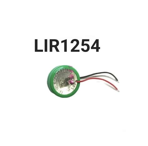 LIR1254 Rechargeable Button Battery 3 6V Lithium Electronics LIR1025