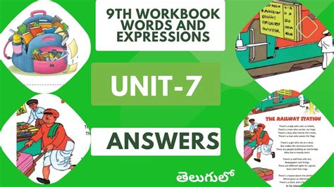 💐9th English Cbse New Syllabus Workbook Words And Expressions Unit 7 Detailed Explanation In