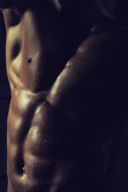 Torso Musculoso Masculino Foto Premium