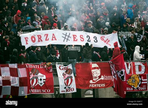 Carpi Italy Th Feb Carpi Fans Football Soccer Italian