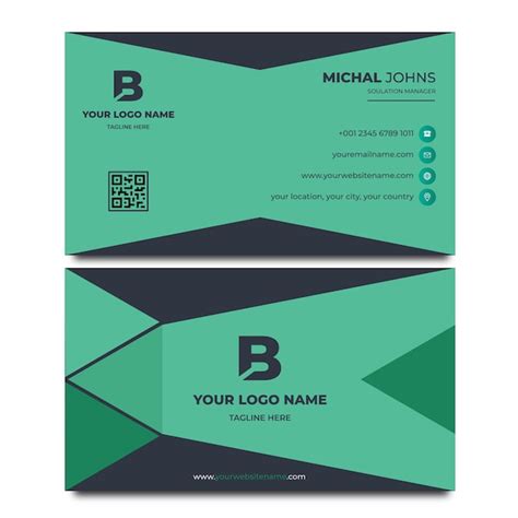 Plantilla De Diseño De Tarjeta Profesional Vector Premium