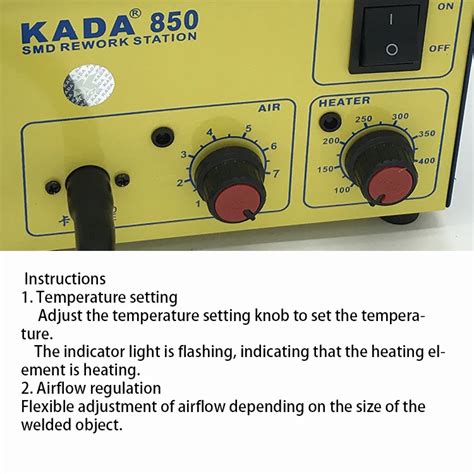 KADA 850 Hot Air SMD Rework Station 220V BGA Desoldering Soldering Machine For Precision