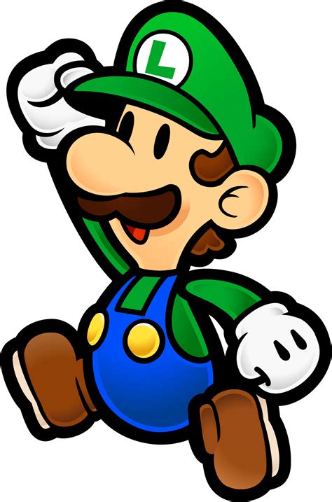 File:Paper Luigi Jump.png - Super Mario Wiki, the Mario encyclopedia