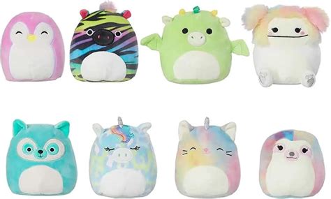 Squishmallow 5 Inch Mini Plush 8 Pack Fantasy And Wildlife 2 Toys And Games