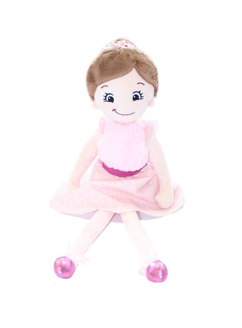 Rag Doll Brunette Ballerina Cubbies