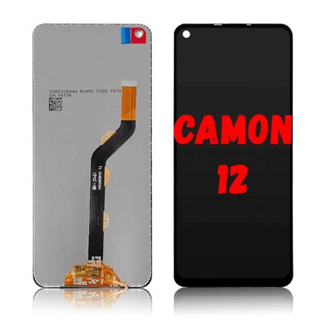 Tecno Camon 12 Ekran Dokunmatik Siyah Çıtasız Orjinal ts22200a