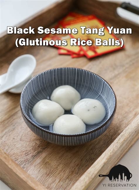 How To Make Chinese Black Sesame Glutinous Rice Ball 黑芝麻湯圓