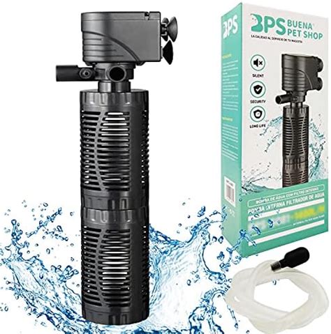 Pompe D Aquarium Submersible Bps Avec Filtre W L H Pompe Eau