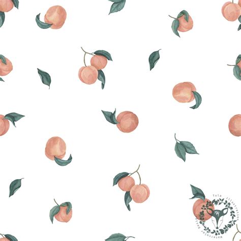 Peach Watercolour Fabric Design, Seamless Pattern Tile, Surface Pattern ...