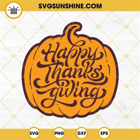 HAPPY THANKSGIVING SVG, Thanksgiving Pumpkin SVG, Thanksgiving SVG