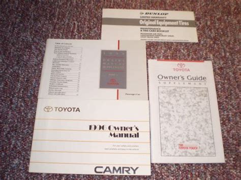 Buy 1996 TOYOTA CAMRY CAR OWNERS MANUAL BOOKS GUIDE ALL MODELS in ...