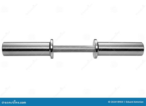 Steel Chrome Plated Dumbbell Bar Olympic Standard On A White
