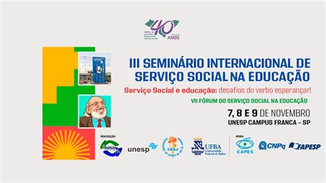 Cress III Seminário Internacional e VII Fórum de Serviço Social na