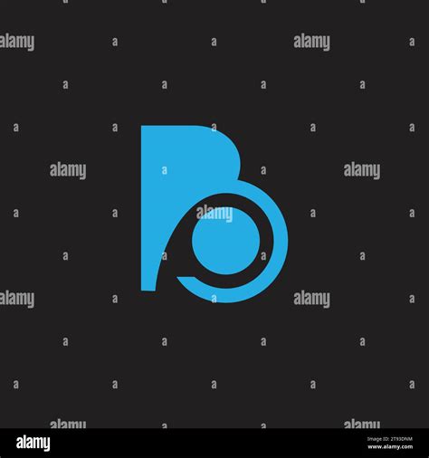 Letter B Curves Dot Simple Logo Vector Stock Vector Image Art Alamy