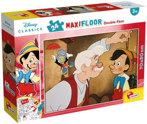 Lisciani Puzzle Maxi Floor Double Face Klasyka Disneya El