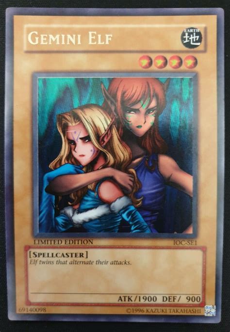 Yugioh Gemini Elf Ioc Se Limited Edition Ultra Rare Nm M Values Mavin