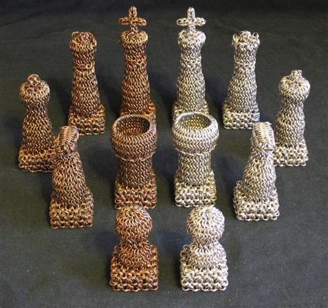 Chainmail Chess Set Is Suited For Battle Crochet Game Chainmail