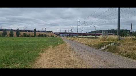 Le Juillet A Wilwsheim H Avec Le Passage D Un Tgv Inou Sur La