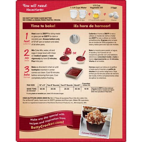 Betty Crocker Delights Super Moist Red Velvet Cake Mix Oz