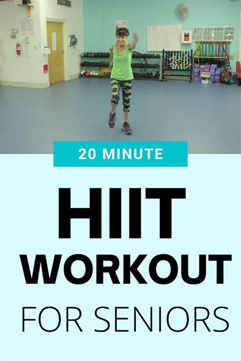 HIIT Workout For Seniors Fitness With Cindy Hiit Workout Hiit