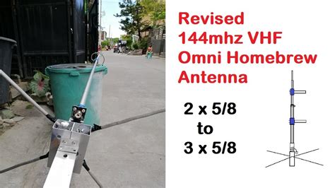 Revised 144 Vhf Omni Homebrew Antenna Youtube