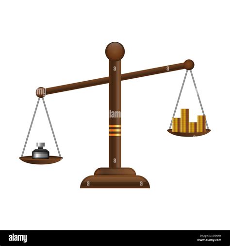 Icono de las escalas de la justicia Ley símbolo de equilibrio Libra