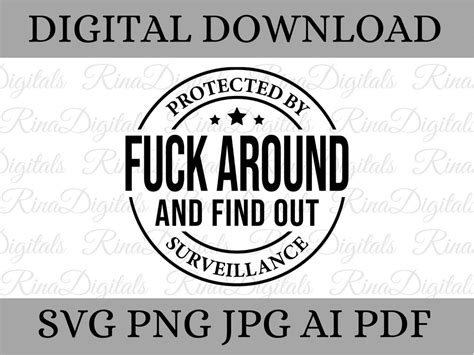 Protected By Fuck Around And Find Out Surveillance Svg Png Punisher Skull Svg 2nd Amendment Svg