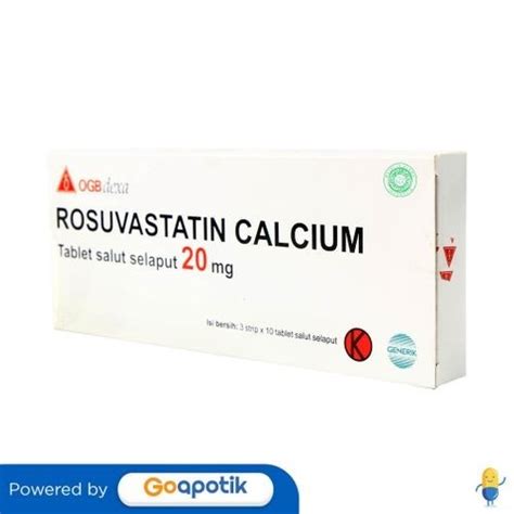 Jual Rosuvastatin Calcium Ogb Dexa Medica Mg Box Tablet Shopee