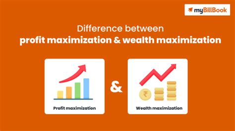 Difference Between Profit Maximisation And Wealth Maximisation Mybillbook